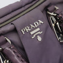 PRADA Hand Bag Nylon 2way Purple Silver Auth 192934A-16