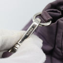 PRADA Hand Bag Nylon 2way Purple Silver Auth 192934A-18