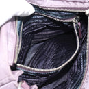PRADA Hand Bag Nylon 2way Purple Silver Auth 192934A-24