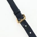 PRADA Hand Bag Nylon 2way Navy Gold Auth 192936V-10