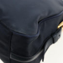 PRADA Hand Bag Nylon 2way Navy Gold Auth 192936V-18