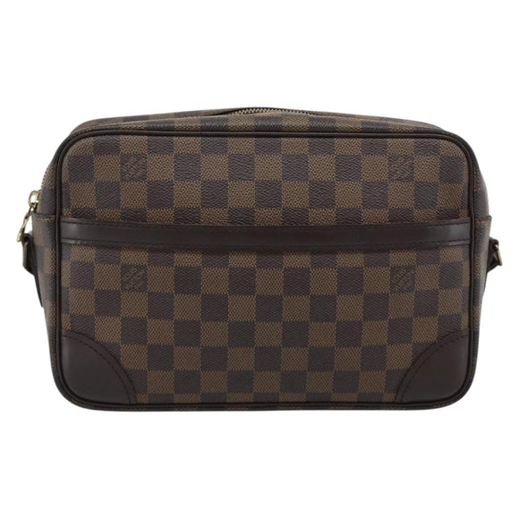 LOUIS VUITTON Damier Ebene Trocadero 27 Shoulder Bag SPO N48085 LV Auth 192937V