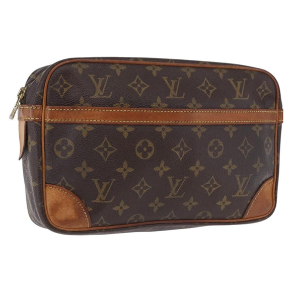 LOUIS VUITTON Monogram Compiegne 28 Clutch Bag M51845 LV Auth 192938