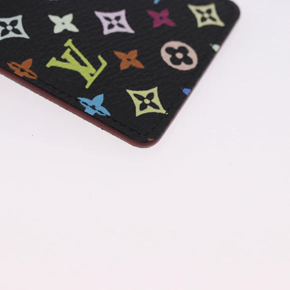 LOUIS VUITTON Monogram Multicolor Etui Hand Mirror Black M92651 LV Auth 192940V