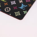 LOUIS VUITTON Monogram Multicolor Etui Hand Mirror Black M92651 LV Auth 192940V-16