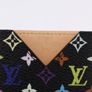 LOUIS VUITTON Monogram Multicolor Etui Hand Mirror Black M92651 LV Auth 192940V-17