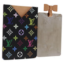 LOUIS VUITTON Monogram Multicolor Etui Hand Mirror Black M92651 LV Auth 192940V-1