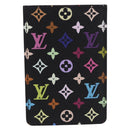 LOUIS VUITTON Monogram Multicolor Etui Hand Mirror Black M92651 LV Auth 192940V-2