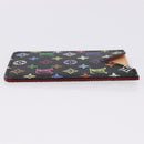 LOUIS VUITTON Monogram Multicolor Etui Hand Mirror Black M92651 LV Auth 192940V-3