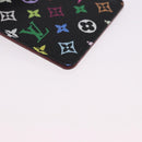 LOUIS VUITTON Monogram Multicolor Etui Hand Mirror Black M92651 LV Auth 192940V-7