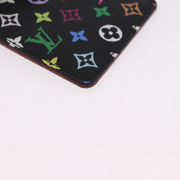 LOUIS VUITTON Monogram Multicolor Etui Hand Mirror Black M92651 LV Auth 192940V