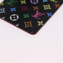 LOUIS VUITTON Monogram Multicolor Etui Hand Mirror Black M92651 LV Auth 192940V-14