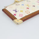 LOUIS VUITTON Monogram Multicolor Pochette Cles White M92655 LV Auth 192941-14
