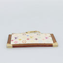 LOUIS VUITTON Monogram Multicolor Pochette Cles White M92655 LV Auth 192941-7