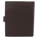 LOUIS VUITTON Epi Agenda GM Day Planner Cover Mocha Brown R2006D LV Auth 192942-3