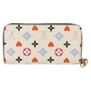 LOUIS VUITTON Monogram Game On Zippy Long Wallet White M57491 LV Auth 192943A-2