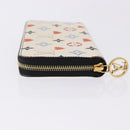 LOUIS VUITTON Monogram Game On Zippy Long Wallet White M57491 LV Auth 192943A-4