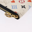 LOUIS VUITTON Monogram Game On Zippy Long Wallet White M57491 LV Auth 192943A-7