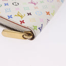 LOUIS VUITTON Monogram Multicolor Zippy Wallet White M60241 LV Auth 192944-7