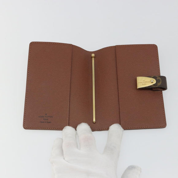 LOUIS VUITTON Monogram Agenda Partonaire PM Day Planner Cover R21029 Auth 192947