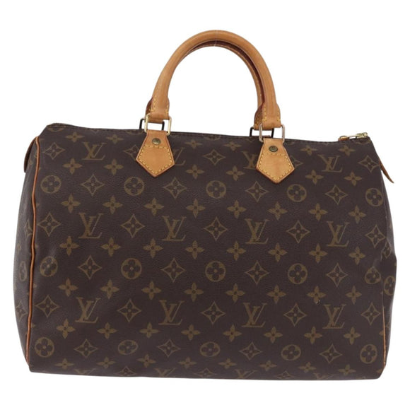 LOUIS VUITTON Monogram Speedy 35 Hand Bag M41524 LV Auth 192974A
