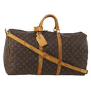 LOUIS VUITTON Monogram Keepall Bandouliere 55 Boston Bag M41414 LV Auth 192976-1