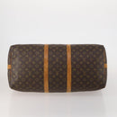 LOUIS VUITTON Monogram Keepall Bandouliere 55 Boston Bag M41414 LV Auth 192976-12