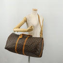 LOUIS VUITTON Monogram Keepall Bandouliere 55 Boston Bag M41414 LV Auth 192976-26