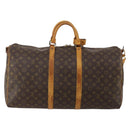 LOUIS VUITTON Monogram Keepall Bandouliere 55 Boston Bag M41414 LV Auth 192976-3