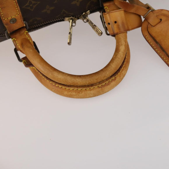 LOUIS VUITTON Monogram Keepall Bandouliere 55 Boston Bag M41414 LV Auth 192976