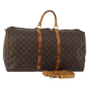 LOUIS VUITTON Monogram Keepall Bandouliere 55 Boston Bag M41414 LV Auth 192981-1