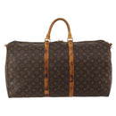 LOUIS VUITTON Monogram Keepall Bandouliere 55 Boston Bag M41414 LV Auth 192981-2