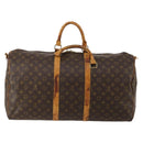 LOUIS VUITTON Monogram Keepall Bandouliere 55 Boston Bag M41414 LV Auth 192981-3
