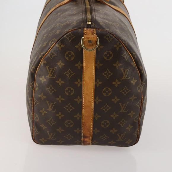 LOUIS VUITTON Monogram Keepall Bandouliere 55 Boston Bag M41414 LV Auth 192981