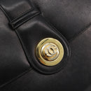 GUCCI Hand Bag Leather Black Gold 319795 Auth 192984A-19