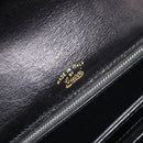 GUCCI Hand Bag Leather Black Gold 319795 Auth 192984A-12