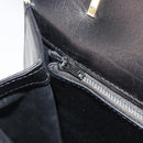 GUCCI Hand Bag Leather Black Gold 319795 Auth 192984A-22