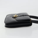 GUCCI Hand Bag Leather Black Gold 319795 Auth 192984A-3