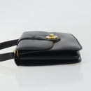GUCCI Hand Bag Leather Black Gold 319795 Auth 192984A-4