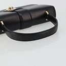 GUCCI Hand Bag Leather Black Gold 319795 Auth 192984A-7