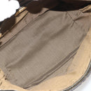 FENDI Zucca Canvas Hand Bag Black Brown Auth 192986-11