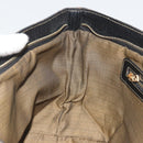 FENDI Zucca Canvas Hand Bag Black Brown Auth 192986-20