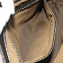 FENDI Zucca Canvas Hand Bag Black Brown Auth 192986-22