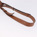 LOEWE Hammock Small Hand Bag Leather 2way Brown Silver Auth 192988A-10