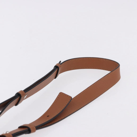 LOEWE Hammock Small Hand Bag Leather 2way Brown Silver Auth 192988A