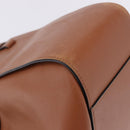 LOEWE Hammock Small Hand Bag Leather 2way Brown Silver Auth 192988A-15