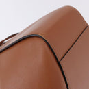 LOEWE Hammock Small Hand Bag Leather 2way Brown Silver Auth 192988A-17