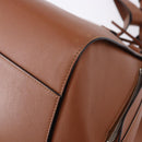 LOEWE Hammock Small Hand Bag Leather 2way Brown Silver Auth 192988A-18