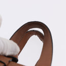 LOEWE Hammock Small Hand Bag Leather 2way Brown Silver Auth 192988A-9