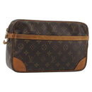 LOUIS VUITTON Monogram Compiegne 28 Clutch Bag M51845 LV Auth 192990-1
